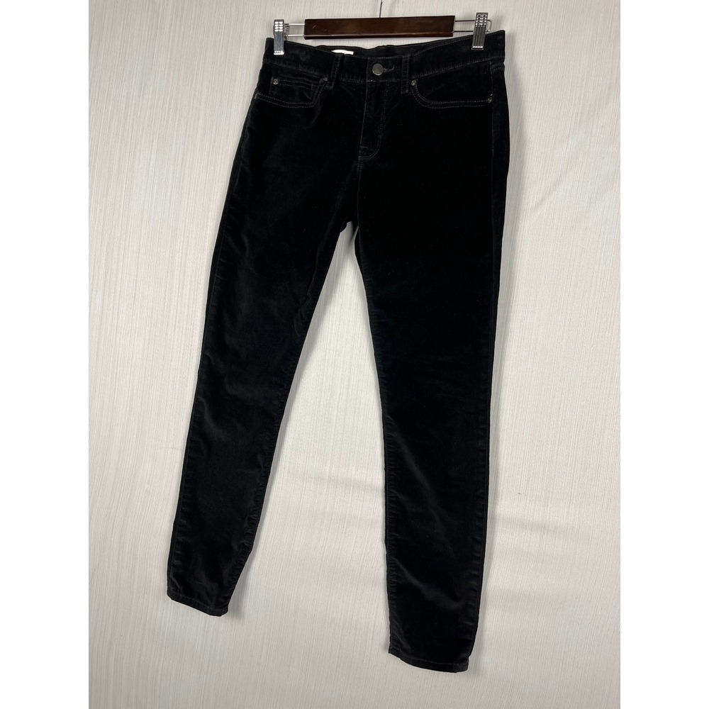 Gap Legging Jean Women 27/4r Black 1969 Corduroy Slim Fit Mid Rise Dark Academia